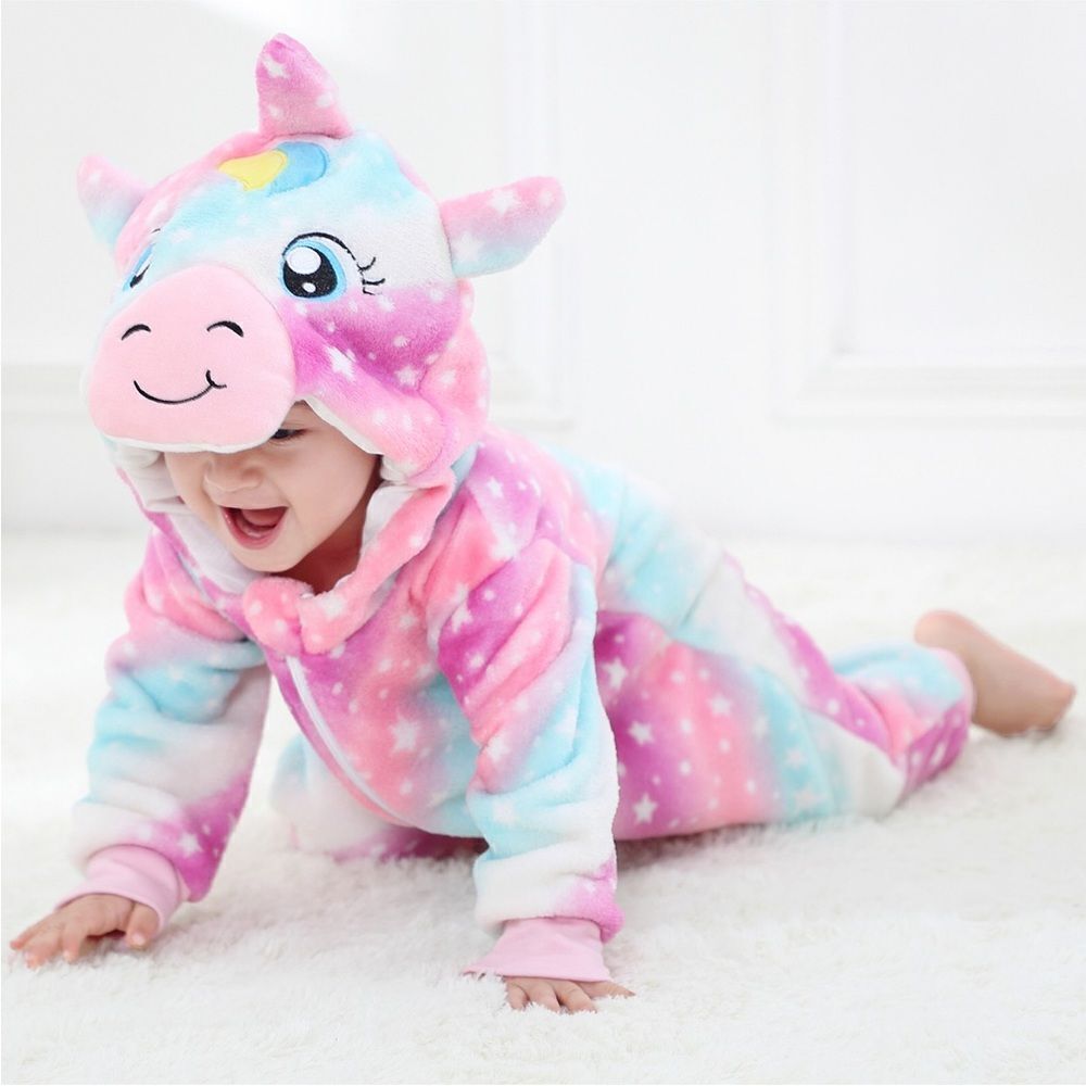 Boutique Girls Fleece Unicorn Jumpsuit❤️Super Cozy
